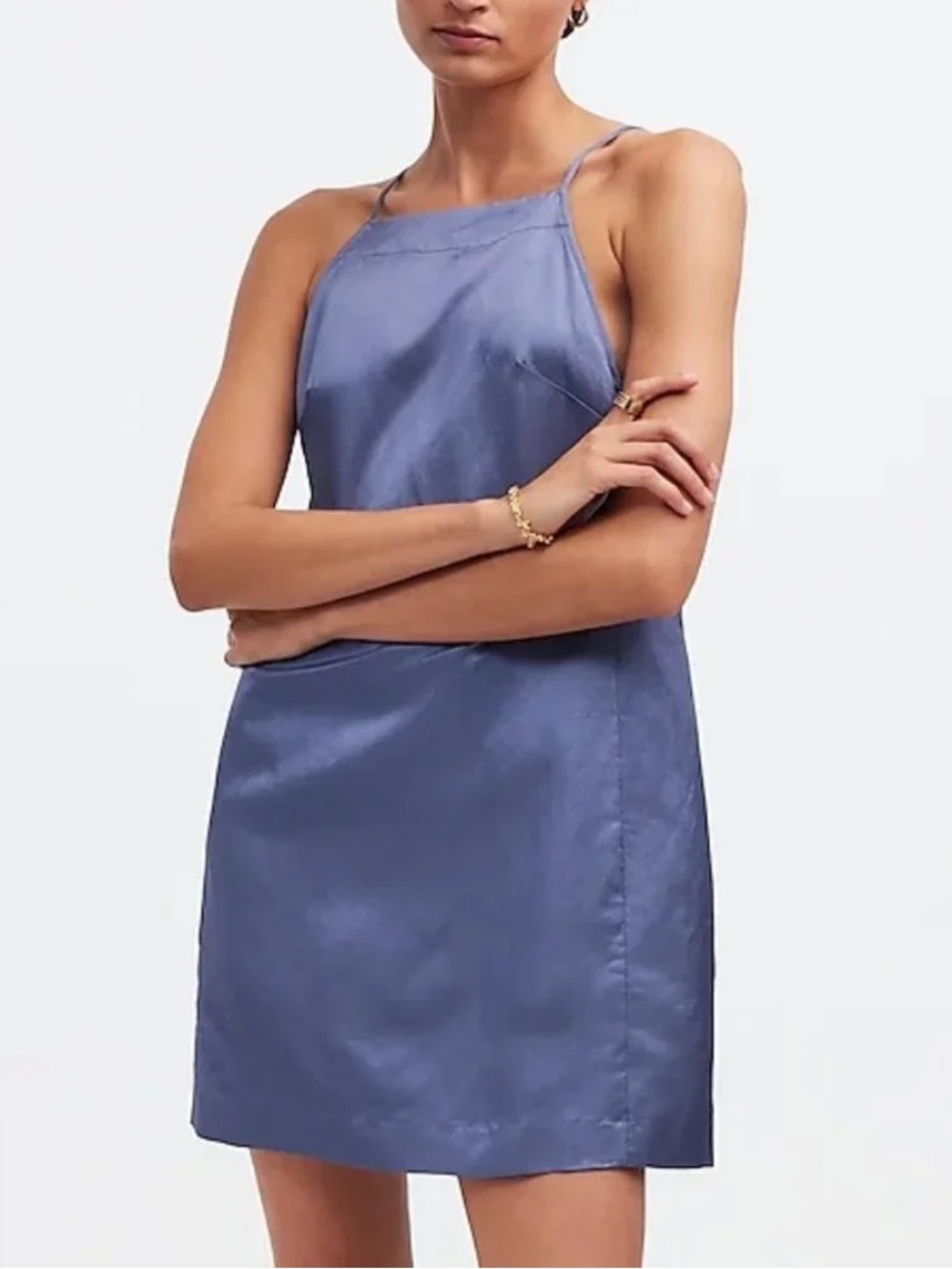 Madewell High-Neck Mini Dress - XS